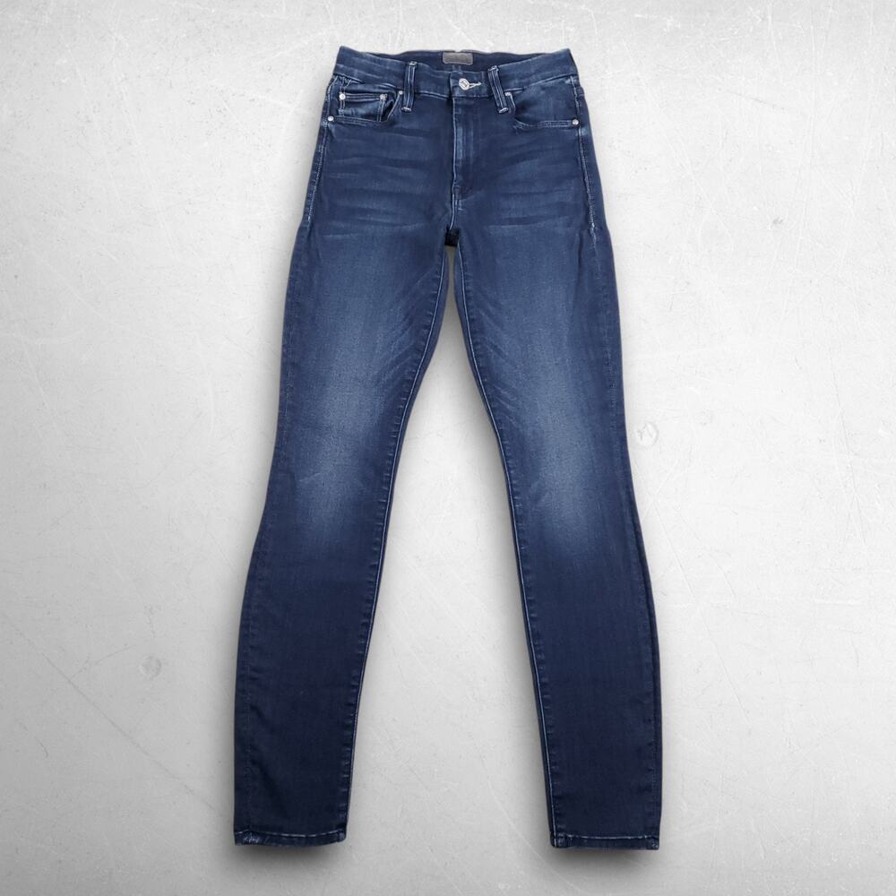 Mother The Looker Skinny Jeans Women 26 Tongue and Chic Blue Denim Designer